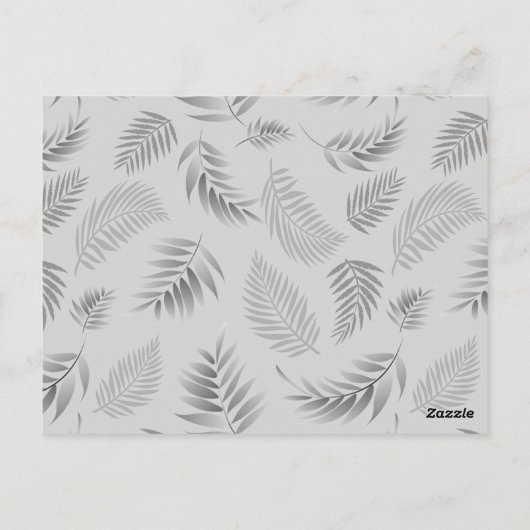 Carte Postale Motif Feuille tropical 5 (Dos)