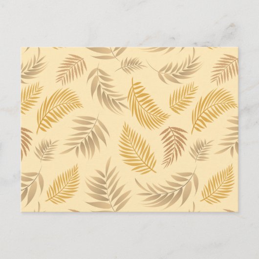 Carte Postale Motif Feuille tropical 6 (Devant)