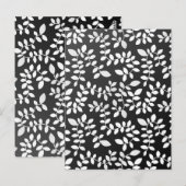 Carte Postale Motif Feuilles 10 (Devant / Derrière)