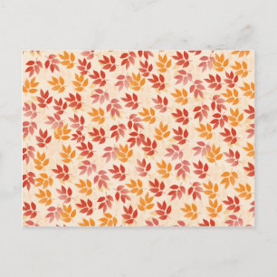 Carte Postale Motif Feuilles d'automne