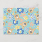 Carte Postale Motif Fleur Scooby-Doo Chiot (Devant)
