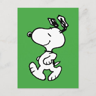 Carte Postale Motif Fleur Snoopy Si Mignon