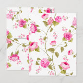 Carte Postale Motif Fleurs 19 (Devant / Derrière)