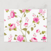 Carte Postale Motif Fleurs 19 (Dos)