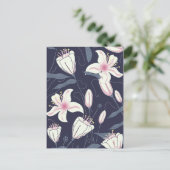 Carte Postale Motif Fleurs Vintage (Debout devant)