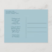 Carte Postale Motif Flocons de Neige Mandala Floral Chic Festif (Dos)