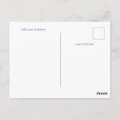 Carte Postale motif floral (Dos)