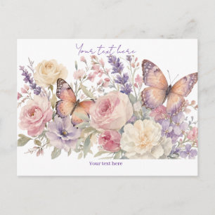 Carte Postale motif floral