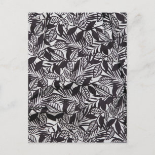 Carte Postale motif floral Abstrait
