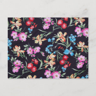 Carte Postale motif floral Abstrait