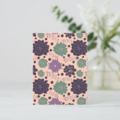 Carte Postale Motif Floral rose Succulent (Debout devant)
