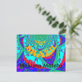 Carte Postale Motif floral vibrant : Hommage brésilien Manger Am (Debout devant)