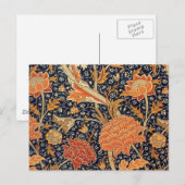 Carte Postale Motif floral vintage William Morris Cray (Devant / Derrière)