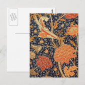 Carte Postale Motif floral vintage William Morris Cray (Devant / Derrière)