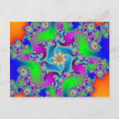 Carte Postale Motif fractal complexe : (Devant)