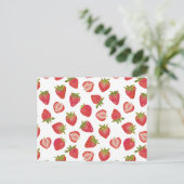 Carte Postale Motif fraise (Debout devant)