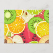 Carte Postale Motif Fun Coloré (Devant)