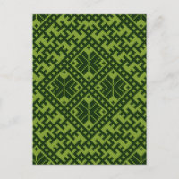 Carte postale motif géométrique