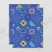 Carte Postale Motif géométrique 3 (Devant / Derrière)