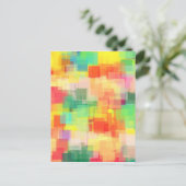 Carte Postale Motif géométrique Abstrait multicolore (Debout devant)