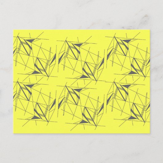 Carte Postale Motif géométrique funky (Devant)