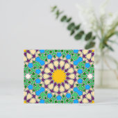 Carte postale motif géométrique islamique (Debout devant)