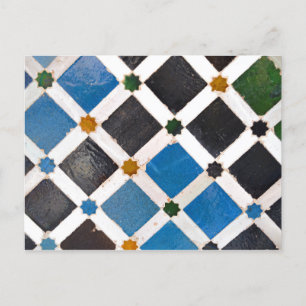 Carte postale Motif géométrique lumineuse