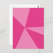 Carte Postale Motif géométrique triangles (Devant / Derrière)