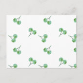 Carte Postale Motif Green Cherry (Devant)