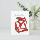 Carte Postale Motif Hot Red Chili Peppers (Debout devant)