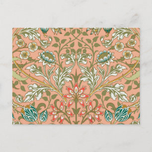 Carte Postale Motif Hyacinthe Rose Poussiéreuse de William Morri