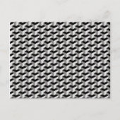 Carte postale Motif Illusion optique Cubes géométr (Devant)