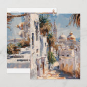 Carte Postale Motif impressionniste de Tunis (Devant / Derrière)