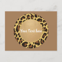 Motif imprimé animalier léopard cercle mode beauté