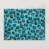 Motif imprimé léopard sarcelle.