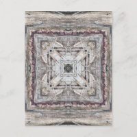 Motif inspiré des Aztèques rose tendre