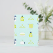 Carte Postale Motif Jour de Lessive Frais (Debout devant)