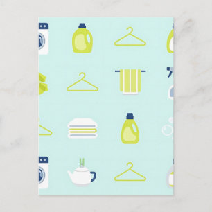 Carte Postale Motif Jour de Lessive Frais