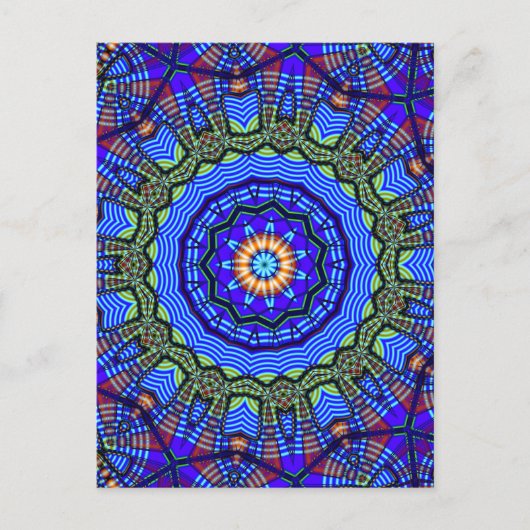 Carte Postale Motif KALEIDOSCOPE (Devant)