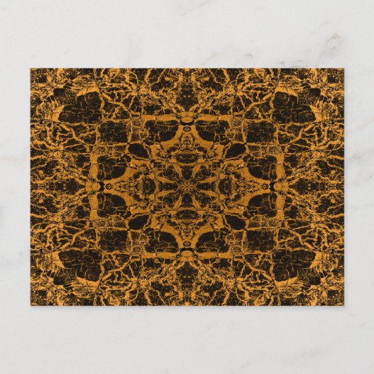 Carte Postale Motif kaléidoscope jaune (Devant)