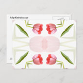 Carte Postale Motif Kaleidoscope rose Tulip (Devant / Derrière)