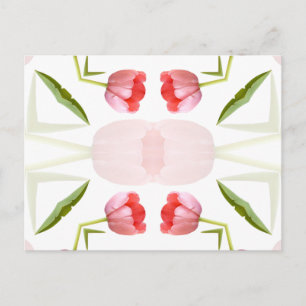 Carte Postale Motif Kaleidoscope rose Tulip