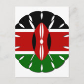 Carte Postale Motif kenyan rond : un symbole national (Devant)
