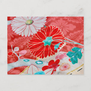 Carte postale motif Kimono