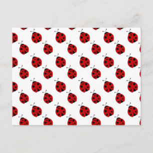 Carte Postale Motif Ladybug mignon