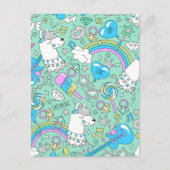 Carte Postale motif lama 2 (Devant)