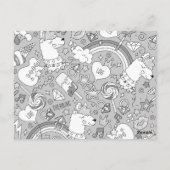 Carte Postale motif lama 4 (Dos)