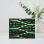 Carte Postale Motif laser vert (Debout devant)