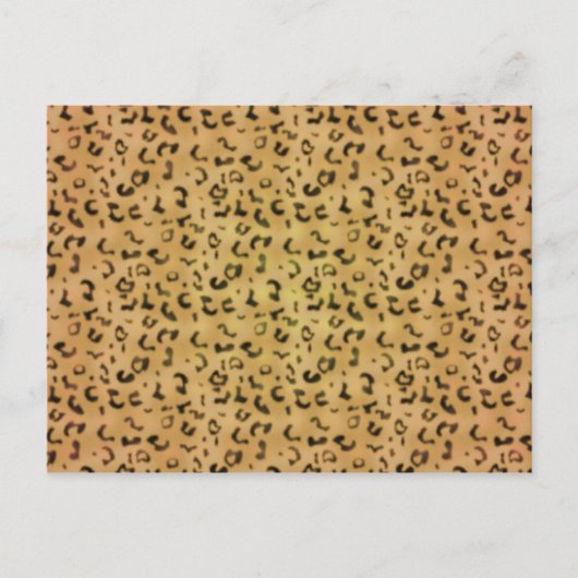 Carte Postale Motif léopard (Devant)