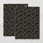 Carte Postale Motif Lignes 4 (Devant / Derrière)